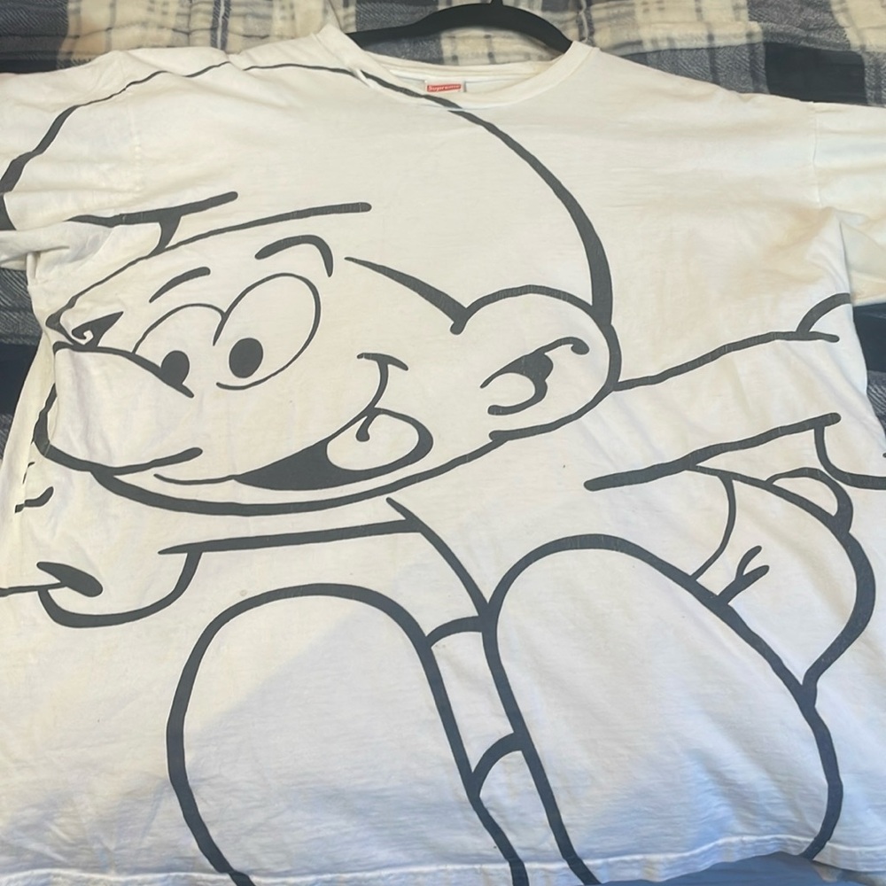 Supreme smurfs shirt